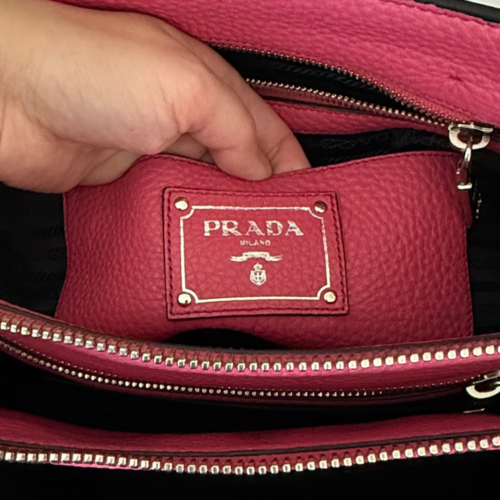 Prada Fuchsia Leather Satchel - Picture 12 of 16
